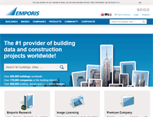 Tablet Screenshot of emporis.com
